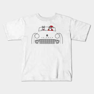 Triumph TR3 classic British sports car Christmas special edition Kids T-Shirt